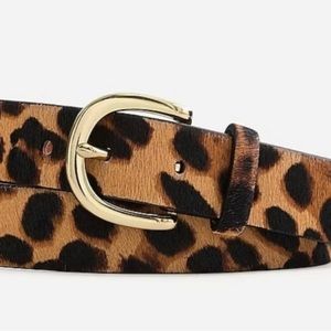 J Crew Women’s calf hair belt.